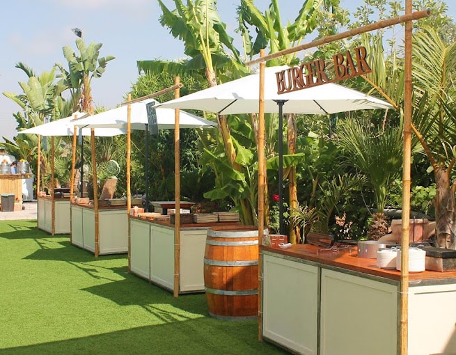 דוכן המבורגר לאירוע