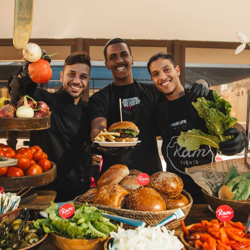 דוכן המבורגרים לילדים