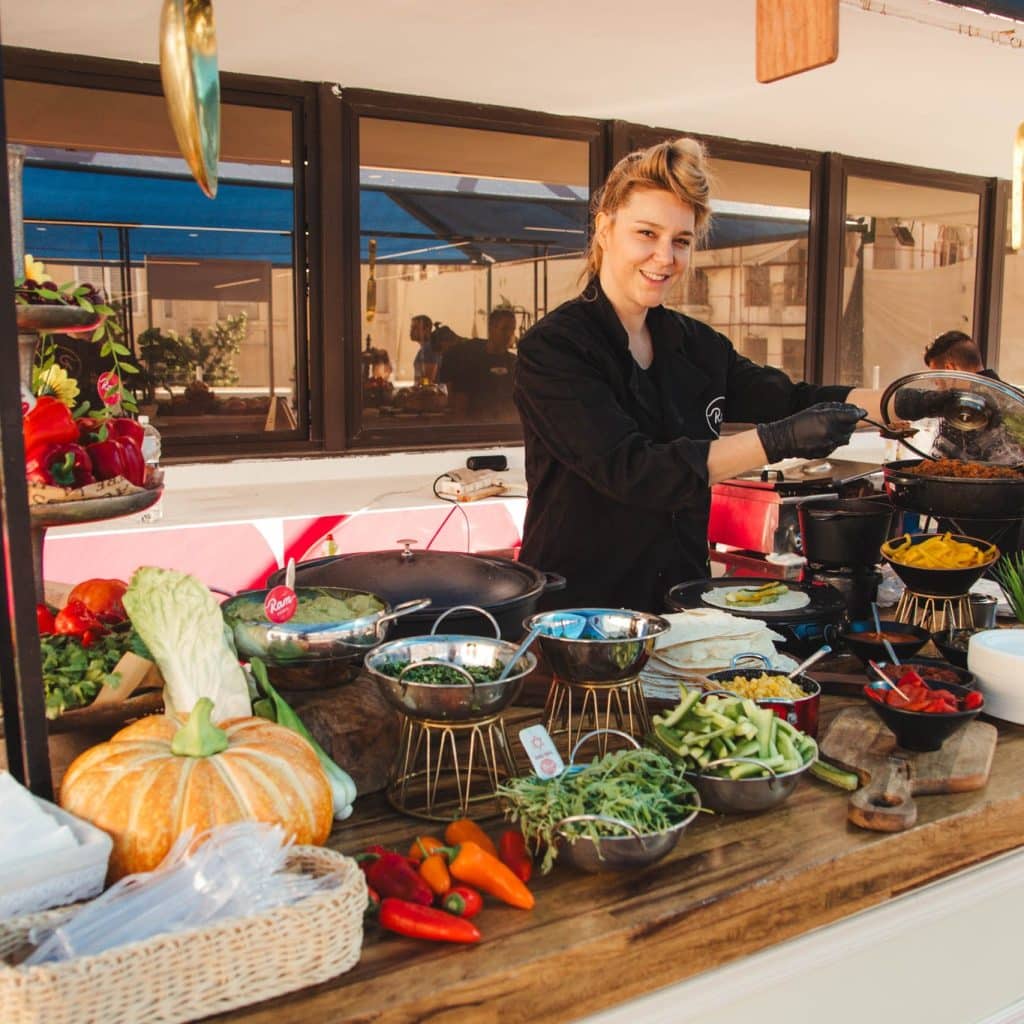 עגלת אוכל לאירועים